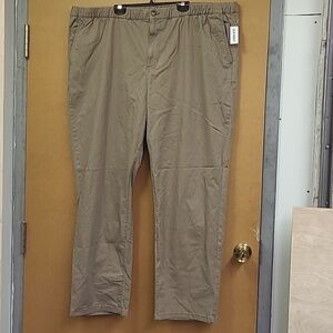 Old Navy Size 4X Brown Grey Slim Fit Trouser Pants